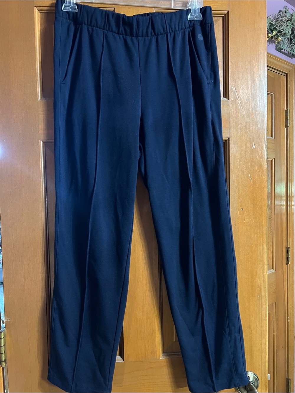 Talbots T by Talbots BLUE Pull-On Straight Leg Pants